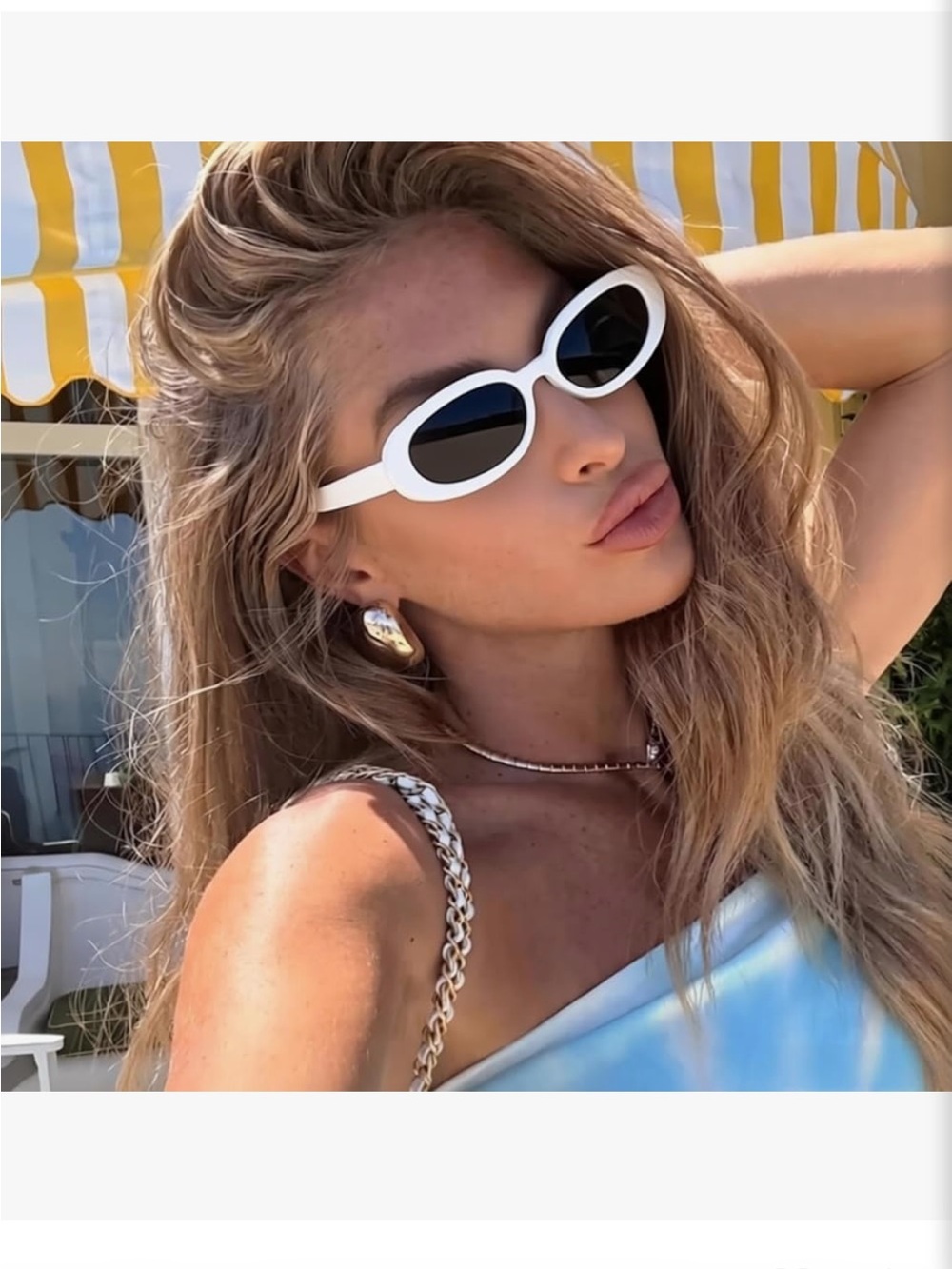90s Retro Small Oval Sunglasses